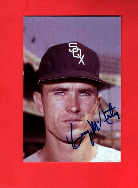 1964-68 JERRY McNERTNEY-CHICAGO WHITE SOX AUTOGRAPHED 4X6 COLOR Photo Poster painting