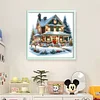 Christmas Cottage-11CT Counted Cross Stitch 50*50cm/19.69*19.69in
