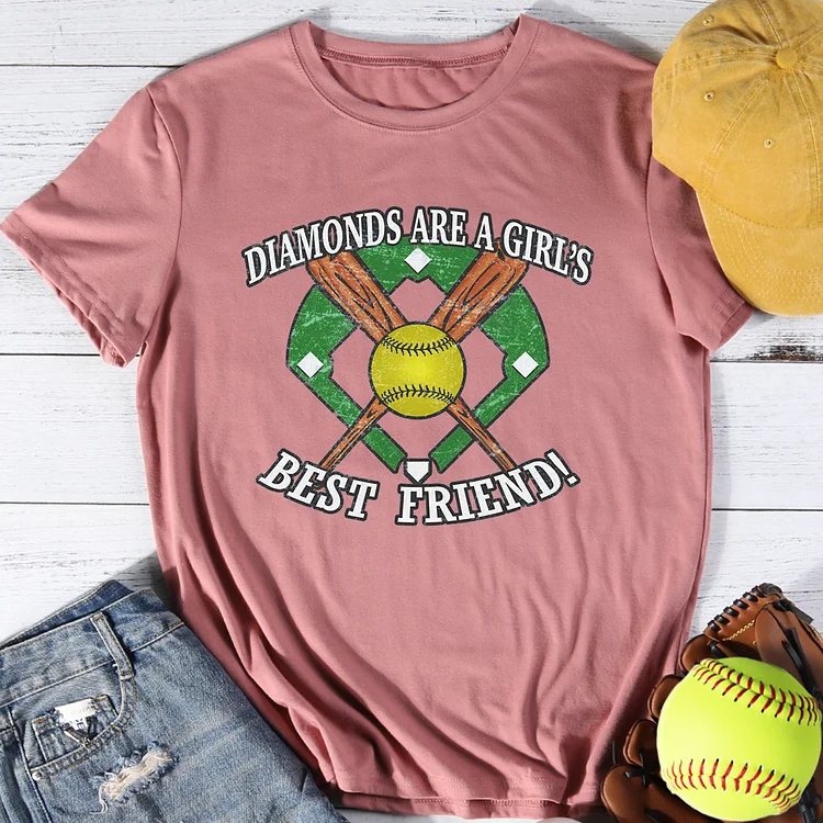 Diamonds are girls best friend T-Shirt Tee-014443-Annaletters