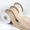 Premium Texture Neutral Color Two-sided Chamois Ribbon 4cm x 4.5m Flower Art Baking Gift Wrapping Hair Fashion Accessories Ribbon