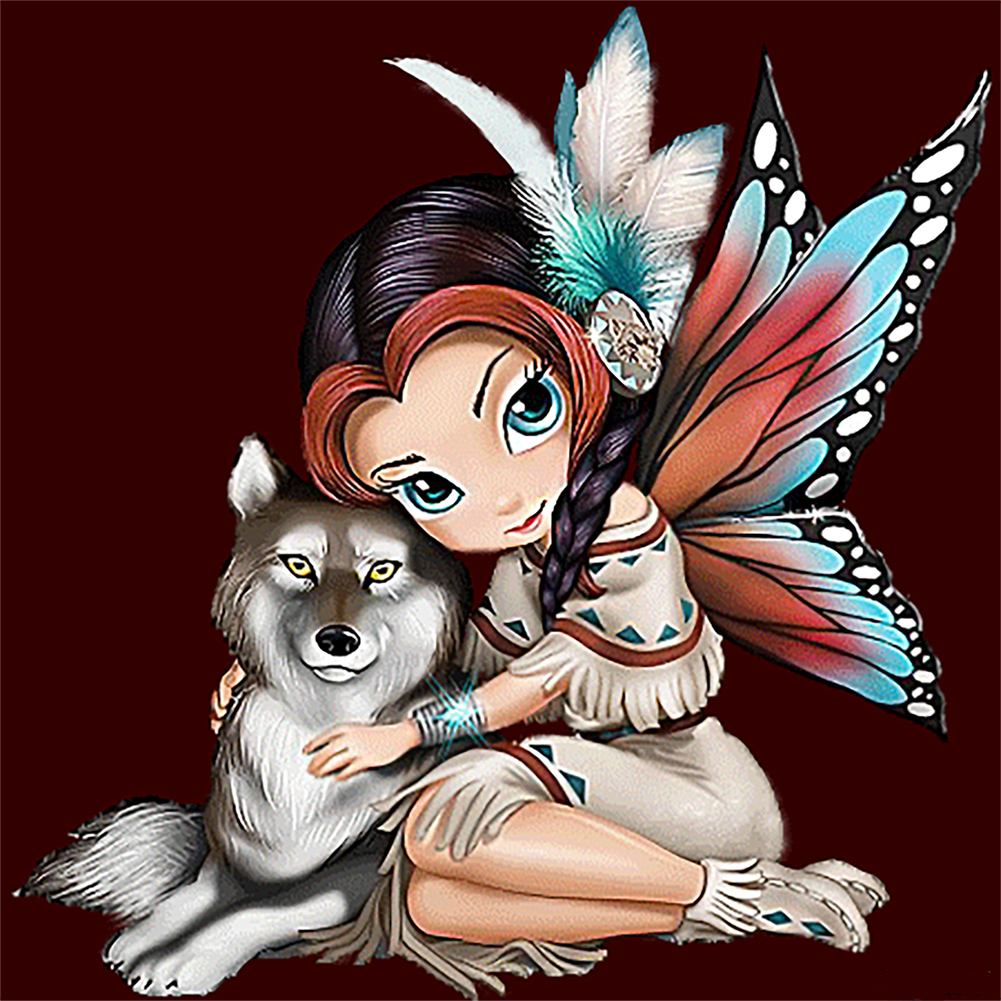 

Flower Fairy - Round Drill Diamond Painting - 30*30CM, Round diamond 30*30cm, 501 Original