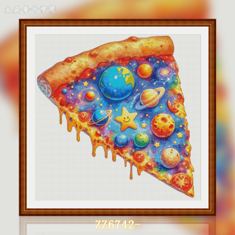 [ZZ6742-Planet Pizza]  Painting Fairy Cross Stitch