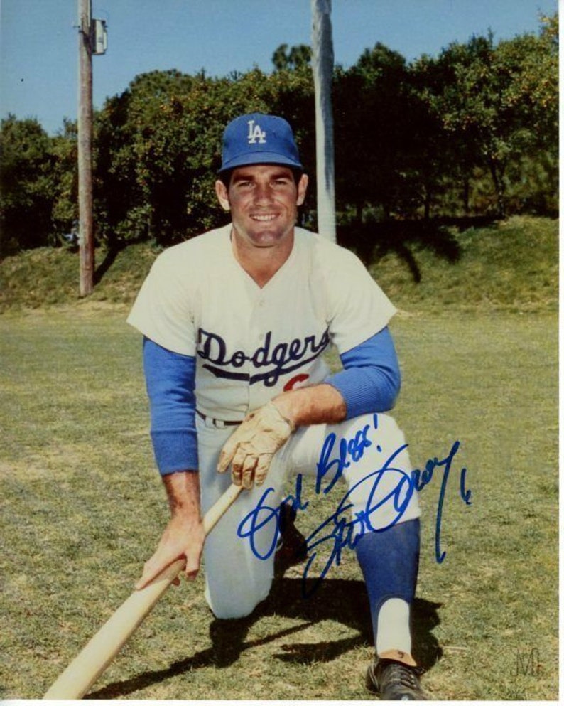 Steve garvey signed autographed mlb l.a. los angeles dodgers Photo Poster painting