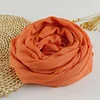 Solid Color Soft Cotton Linen Scarf Women Hijab Shawl