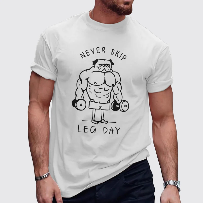 Men's Dog Print Gym T-Shirt