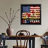 Diamond Painting -DIY Round Drill American Flag(40x40cm-Box)