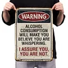 [Big Size]Warning - Metal Tin Signs(12*16Inch) - Bar