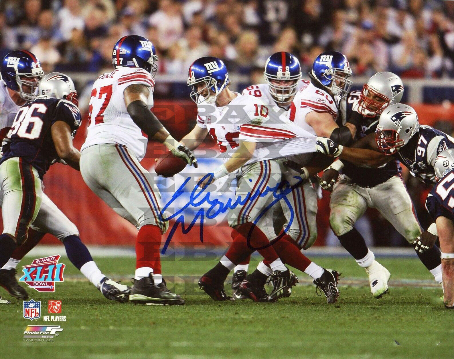 ELI MANNING GIANTS SUPER BOWL XLII Signed 8x10 autographed Photo Poster painting Reprint