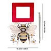 Sac &agrave; main bricolage avec peinture en diamant avec poign&eacute;e carr&eacute;e, peinture en diamant, sacs fourre-tout kits, peintures multi-usages en diamants, sacs &agrave; main cr&eacute;atifs pour femmes, cadeau artisanal (honey insect)