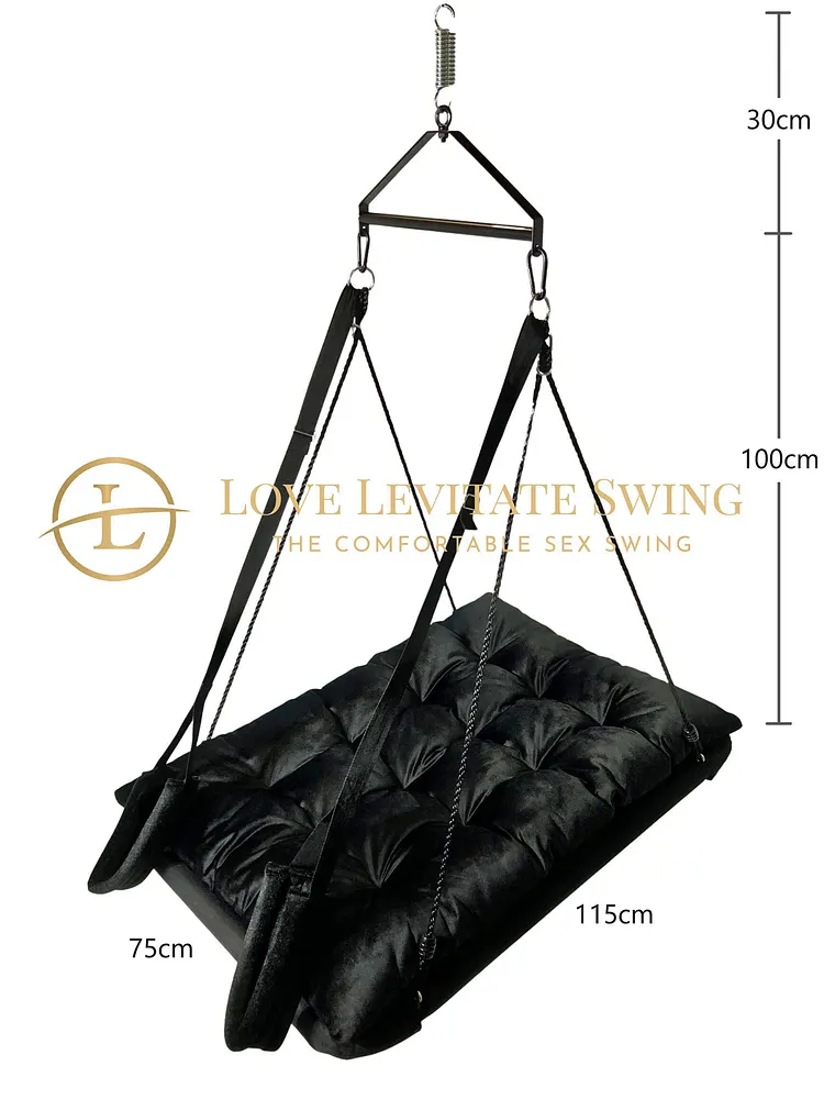 pornhint Pornhint Love Levitate Sex Swing in Black - The Comfortable Sex Swing bondage table