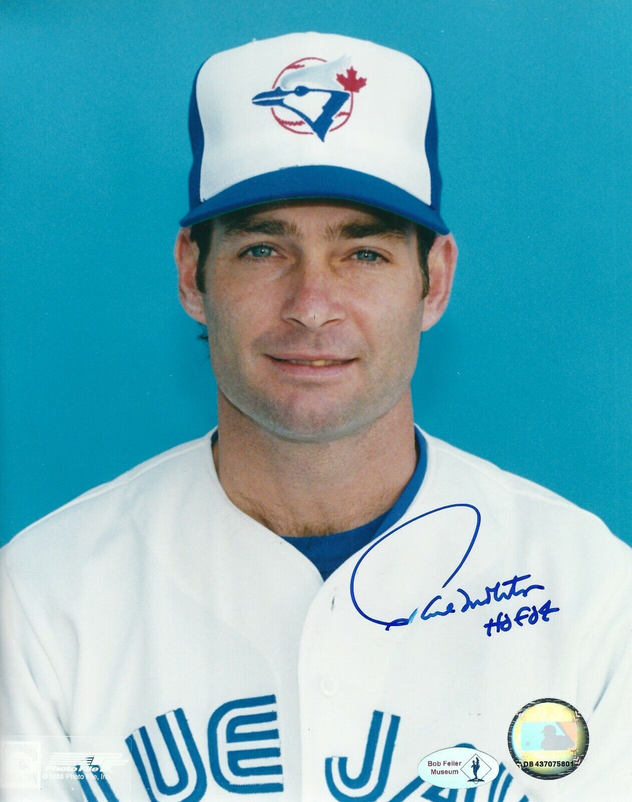 Signed 8x10 PAUL MOLITOR Toronto Blue Jays Autographed Photo Poster painting