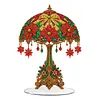 Christmas Poinsettia Diamond Dot Painting Ornament DIY Double Sided