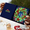 12Pcs Diamond Painting Snowman Animals Greeting Card Set with Envelope