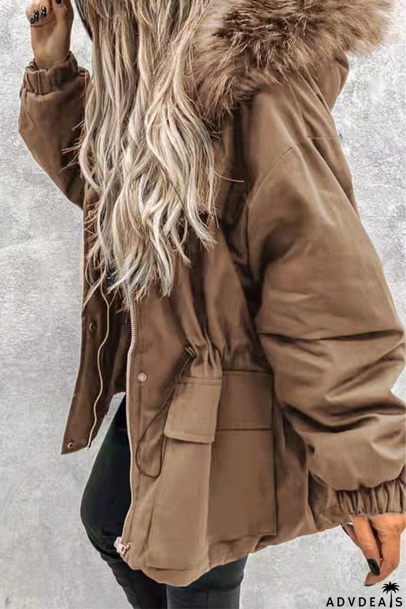 Street Punk Color Block Patchwork Mandarin Collar Outerwear