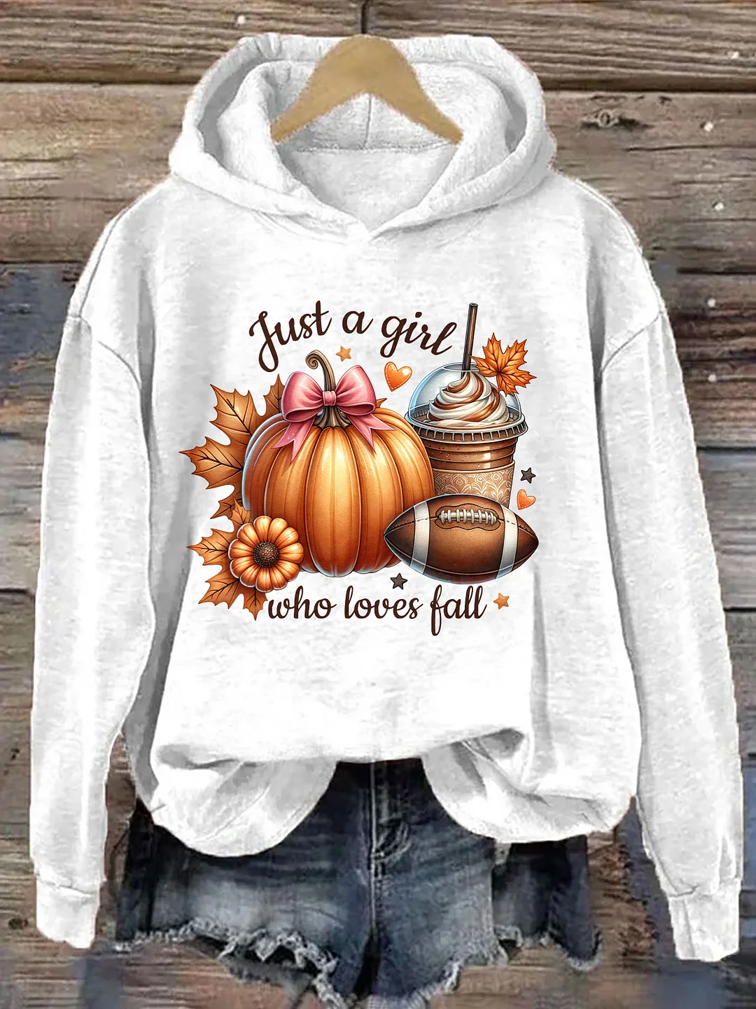 Just A Girl Who Loves Fall Hoodie