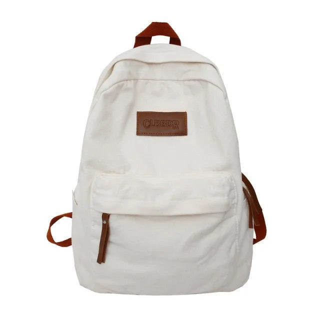 Classic Unisex Canvas School Backpack
