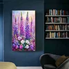 Diamond Painting-DIY Full Round Drill Lavender Bushes(70*40 CM)