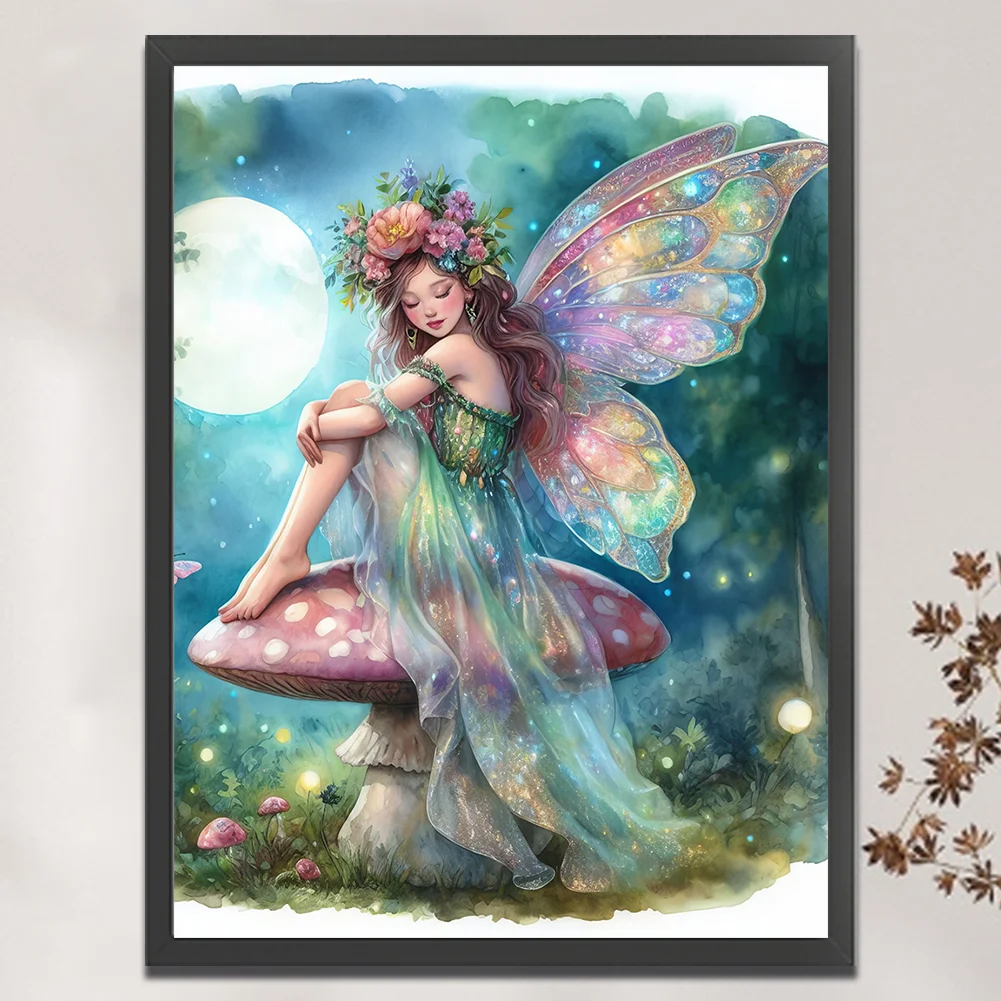11CT Full Stamped Cross Stitch - Fairy Mushrooom(Canvas|50*65CM)