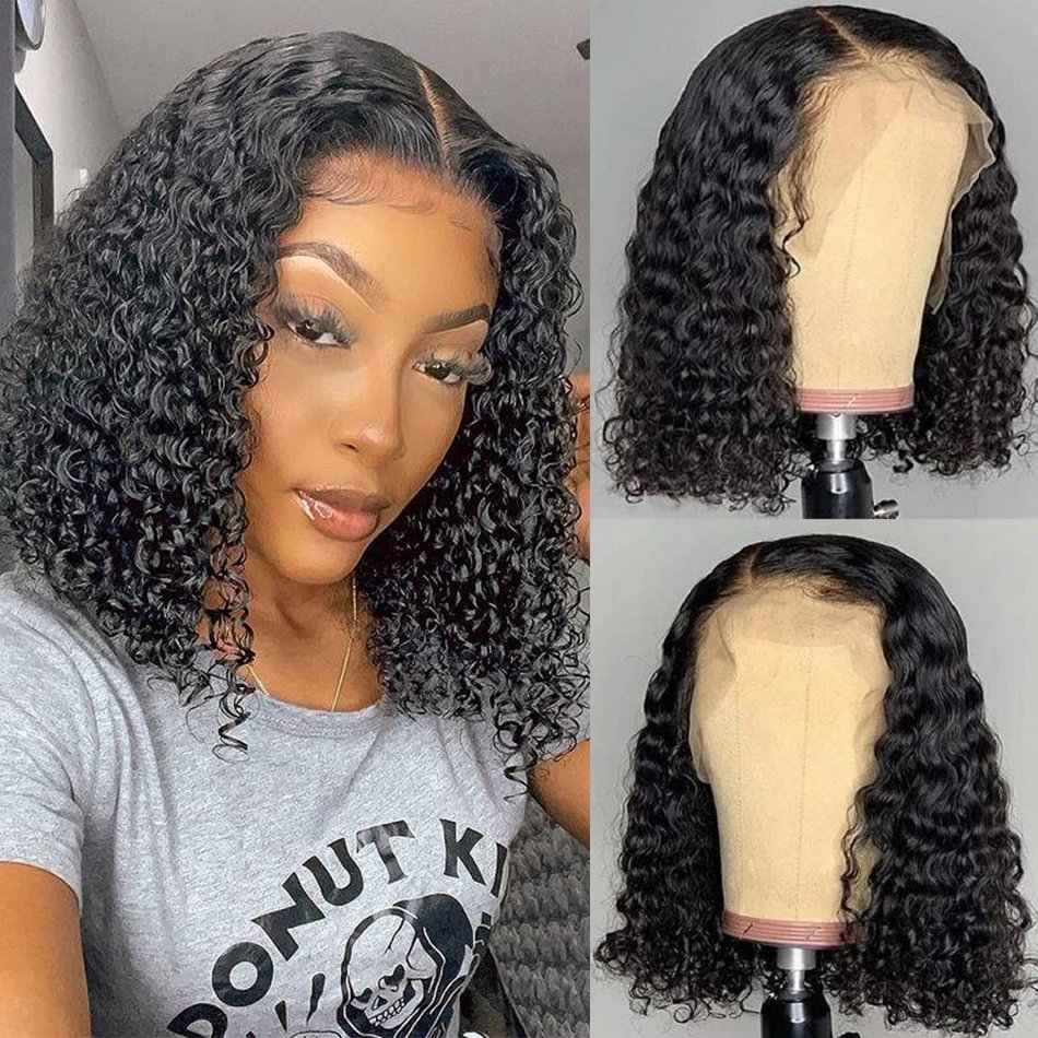 Short Curly Bob Wig For Black Brazilian Style US Mall Lifes