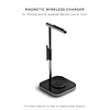 2 in 1 Headphone Stand with Wireless Charger &ndash; USB Type-C Output Port and Magnetic Wireless Charger &ndash; Compatible with iPhone 15/14/13/12 and Other Qi-Enabled Devices