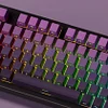 Side engraved hot-swappable RGB e-sports game wireless Bluetooth three-mode bottom light position mechanical keyboard