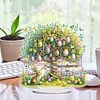 Diamond Painting Acrylic Easter Egg Tree Desktop Ornaments for Bedroom Table Decor
