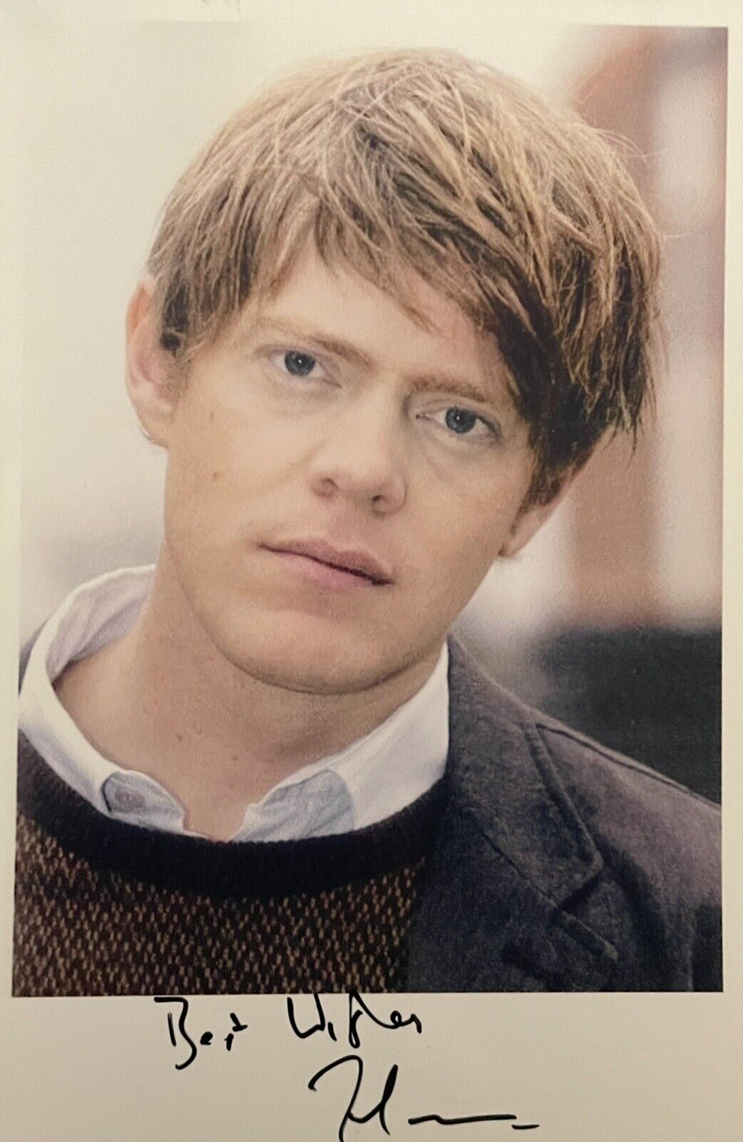 Kris Marshall (Sanditon/ Death In Paradise) Signed Colour Photo Poster painting