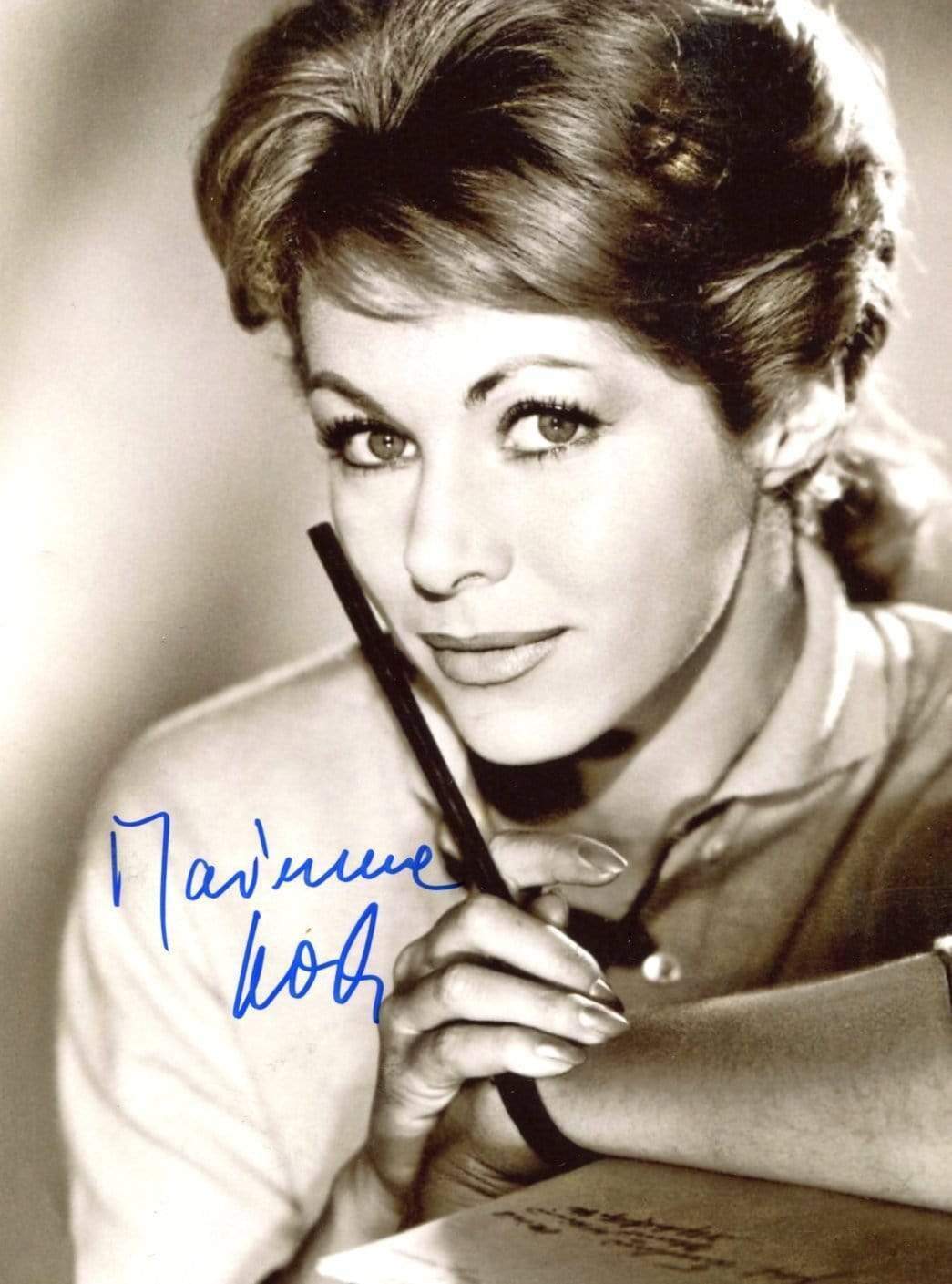 GERMAN ACTRESS Marianne Koch autograph, IP signed Photo Poster painting