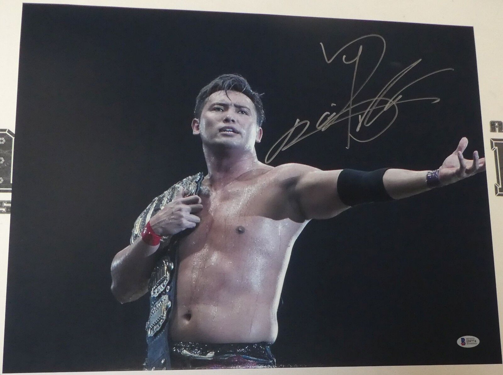 Kazuchika Okada Signed 16x20 Photo Poster painting BAS COA New Japan Pro Wrestling NJPW Auto'd 1