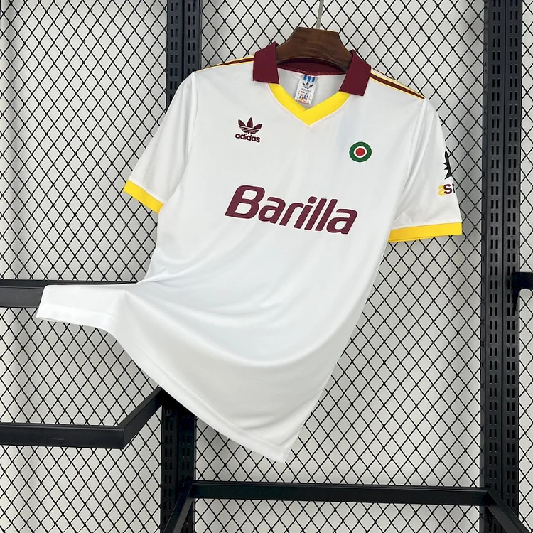 1991-92 retro Roma away football jersey