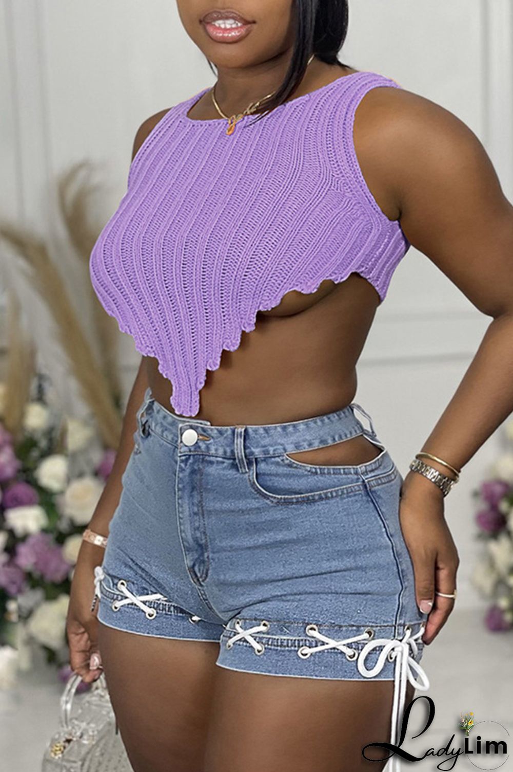 Orange Fashion Casual Solid Asymmetrical O Neck Tops