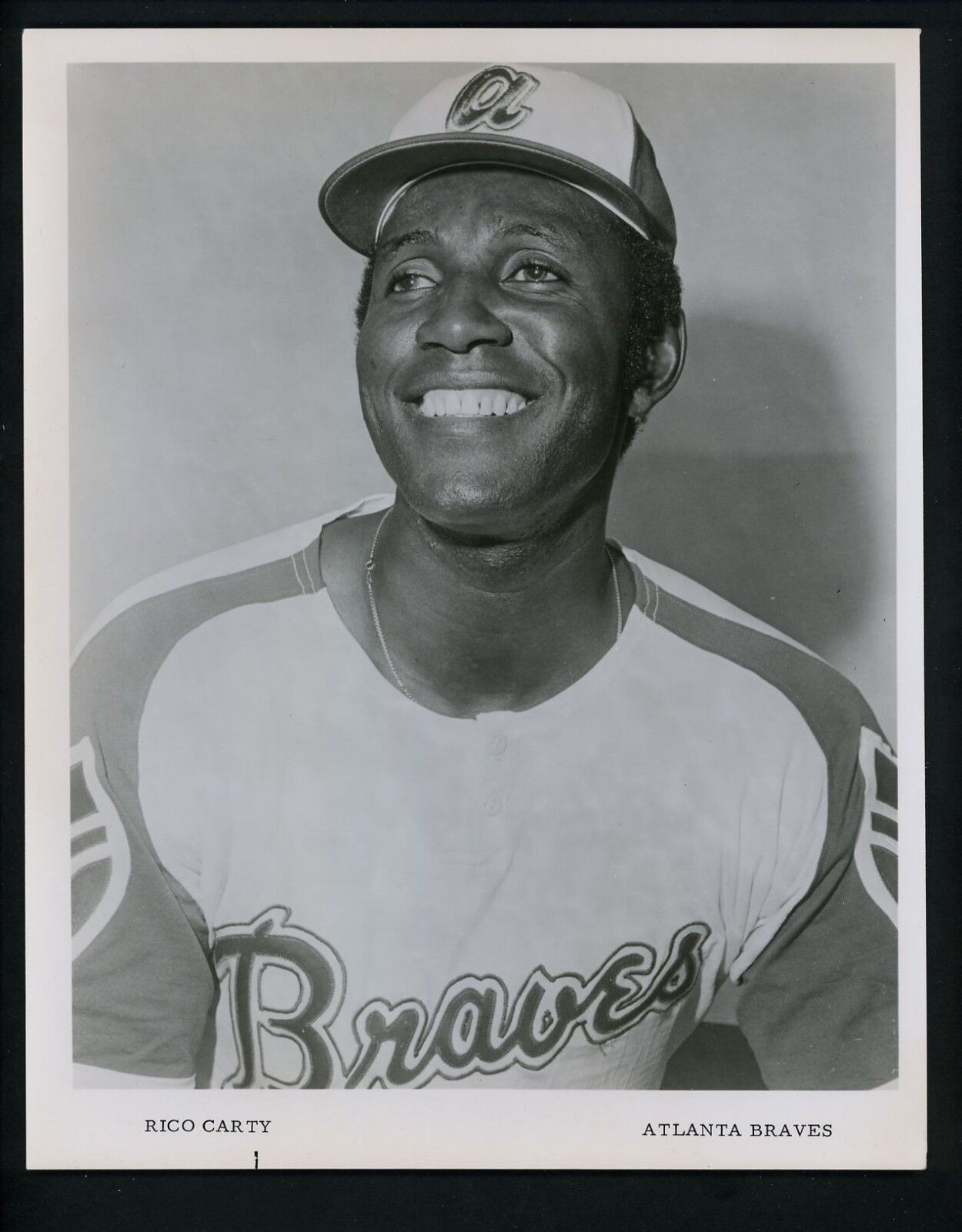 Rico Carty circa 1970 Team Issued Press Original Photo Poster painting Atlanta Braves