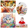 3PCS Crazy Cat Coloring Book Set Mindfulness Art Books for Adults 