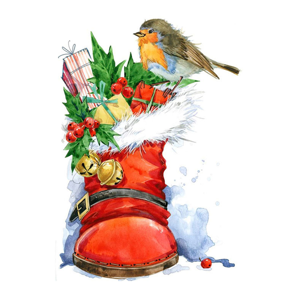 

Christmas Boots - Round Drill Diamond Painting - 30*30CM, 501 Original