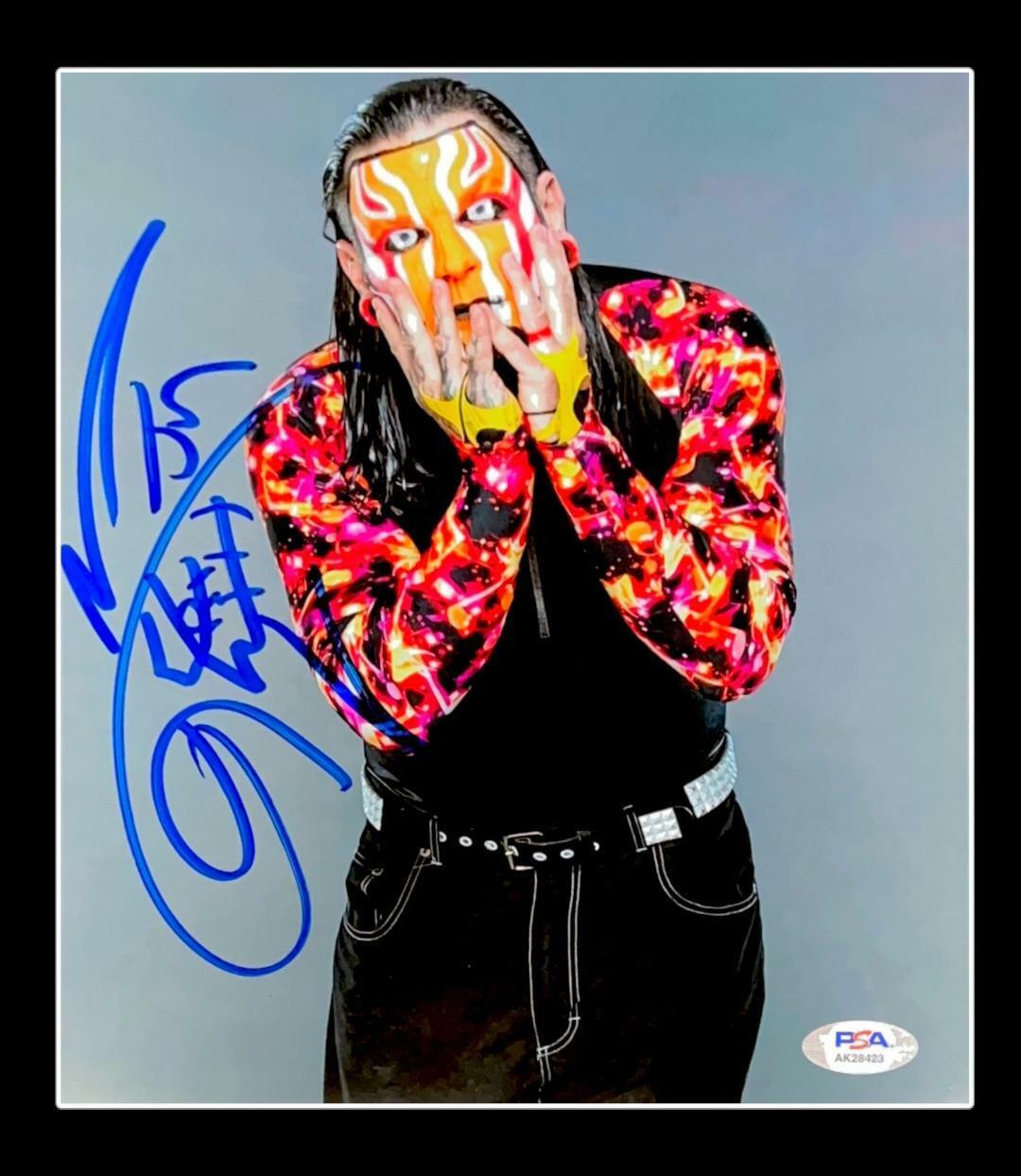 WWE JEFF HARDY HAND SIGNED AUTOGRAPHED 8X10 Photo Poster painting WITH PROOF AND PSA DNA COA 2