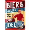 Beer and Grilling Always a Good Idea - Metal Tin Signs(8*12Inch/12*16Inch) - Bar