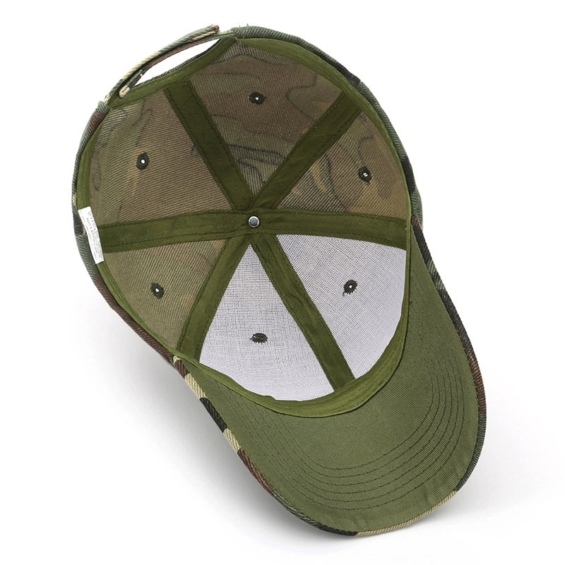Unisex Minimalist Leaves Camouflage Curved Eaves Baseball Cap