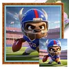 Buffalo Bills Football-11CT Stamped Cross Stitch 40*40cm