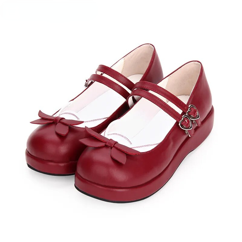 VCshoesWoman Mori Girl Lolita Cosplay Shoes Lady Low Heels Pumps Women Princess Dress Party Shoes Naval Wind 3cm