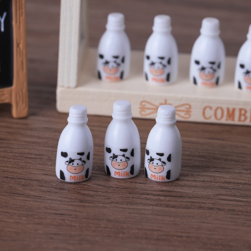 Mini Milk Carton & Bottle Resin Charms