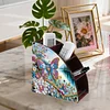 DIY Diamond Painting Kit Triangle Shaped Organizer Box Lake Butterfly Wooden Box