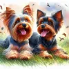 Chien-Perceuse Ronde Peinture Diamant-40*40CM