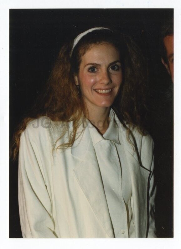 Julie Hagerty - Candid Photo Poster painting by Peter Warrack - Previously Unpublished