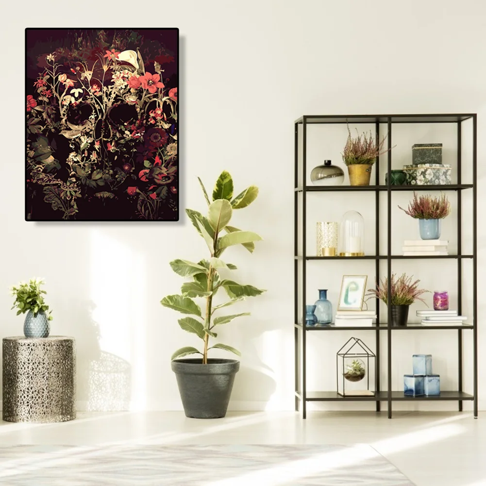 Flower Skull - Paint By Number(40*50cm)