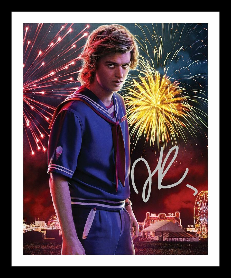 Joe Keery - Stranger Things Autograph Signed & Framed Photo Poster painting