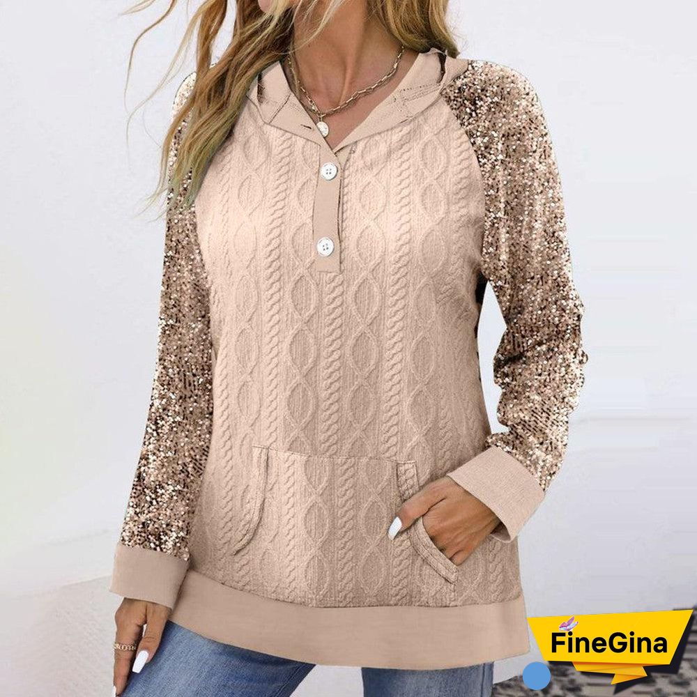 Khaki Long Sleeve Sweatshirt