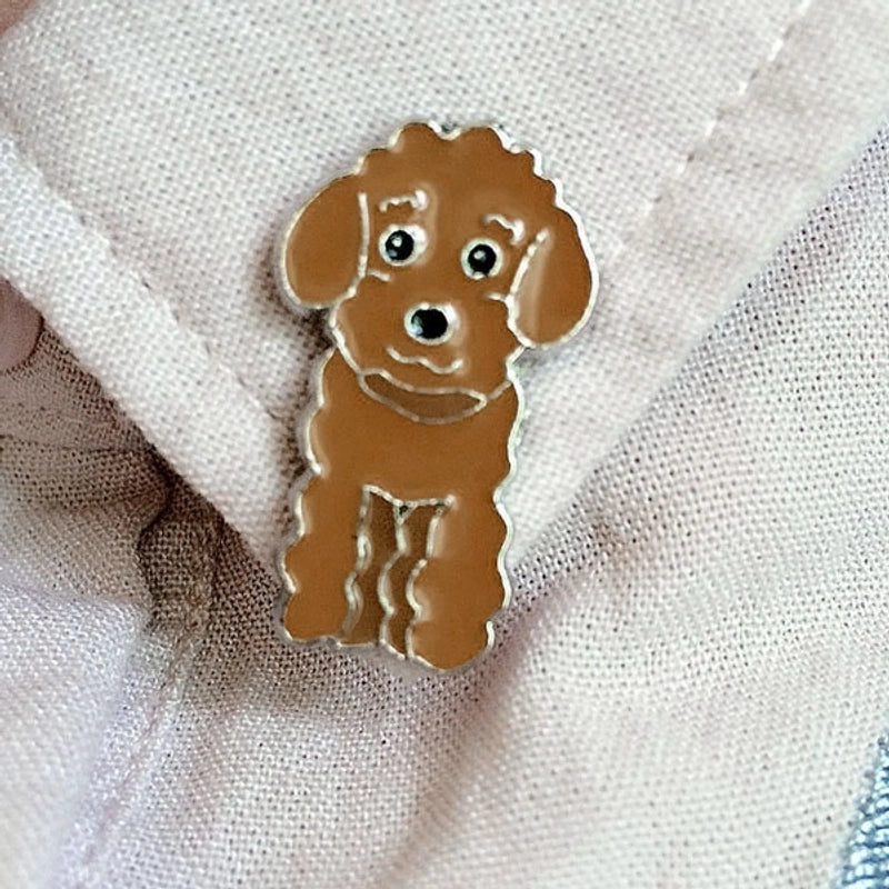 Cute Minimalist Pin Animal Dog Alloy Enamel Unisex Brooches