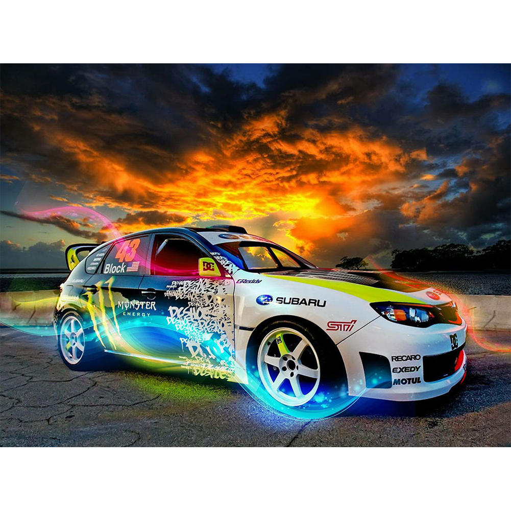 

50*40CM - Square Drill Diamond Painting - Racing Car, 501 Original