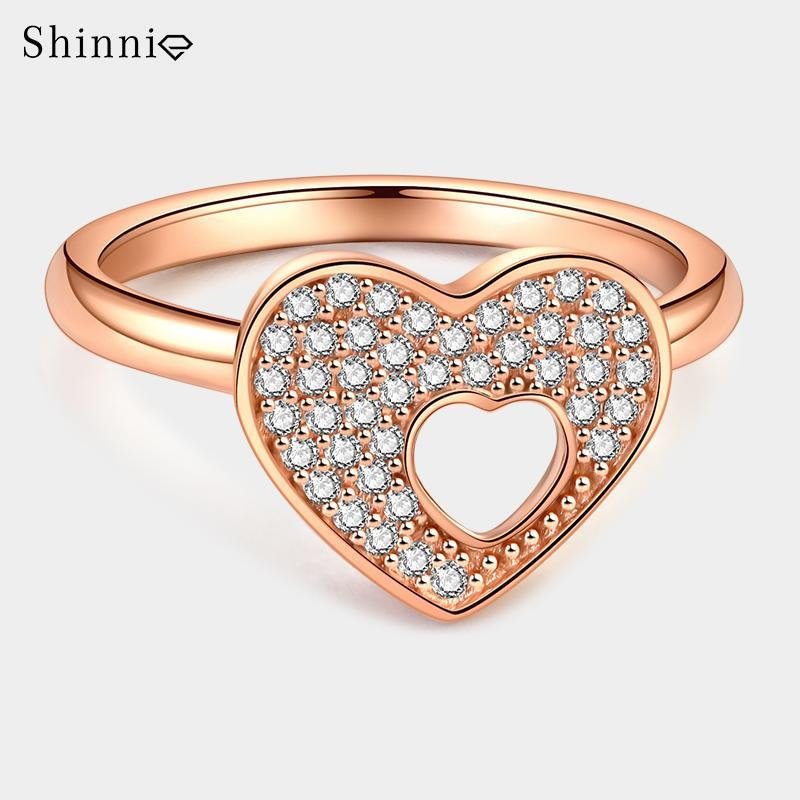 Mother & Daughter Heart Shape Matching Rings