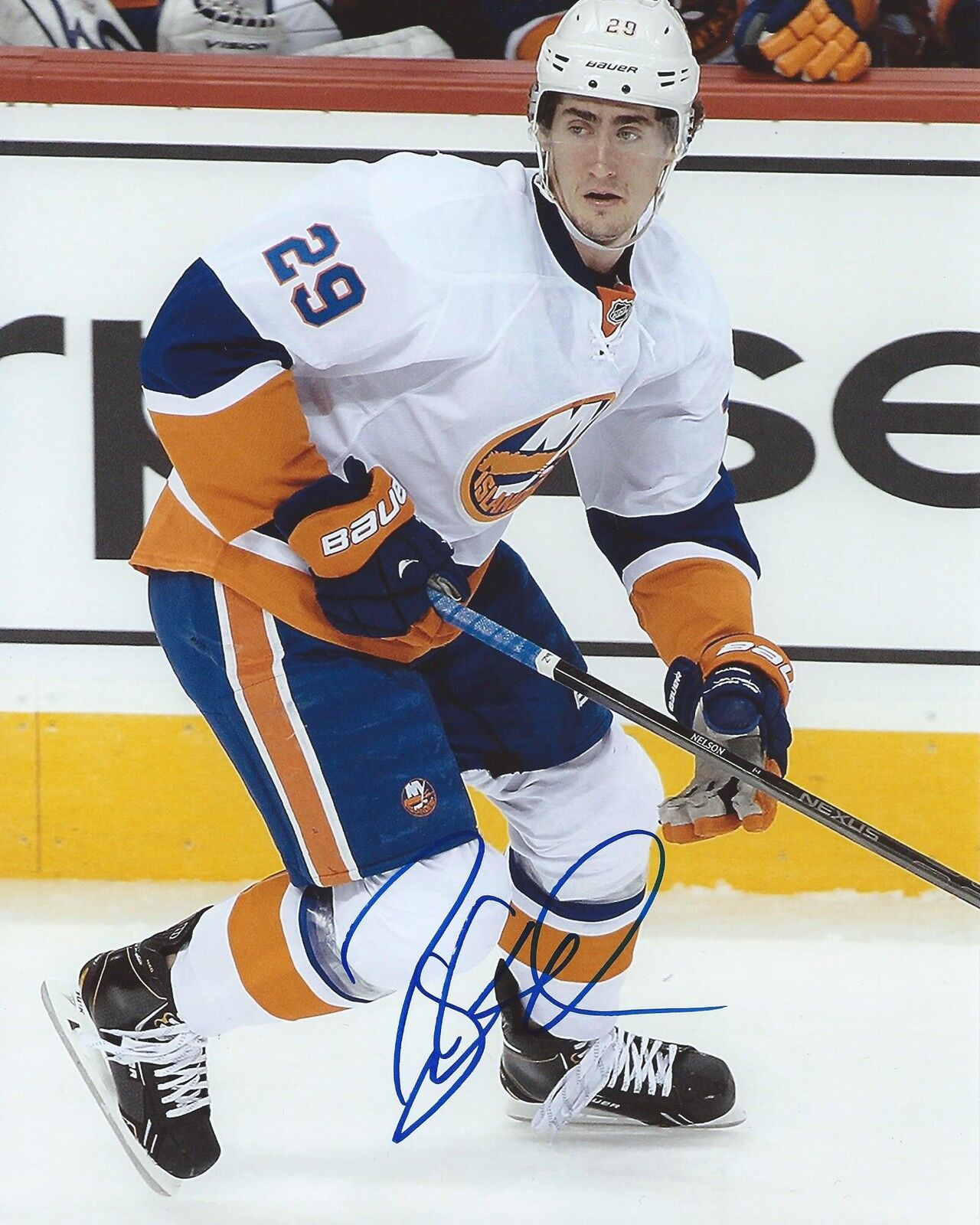 Brock Nelson Signed 8x10 Photo Poster painting New York Islanders Autographed COA B